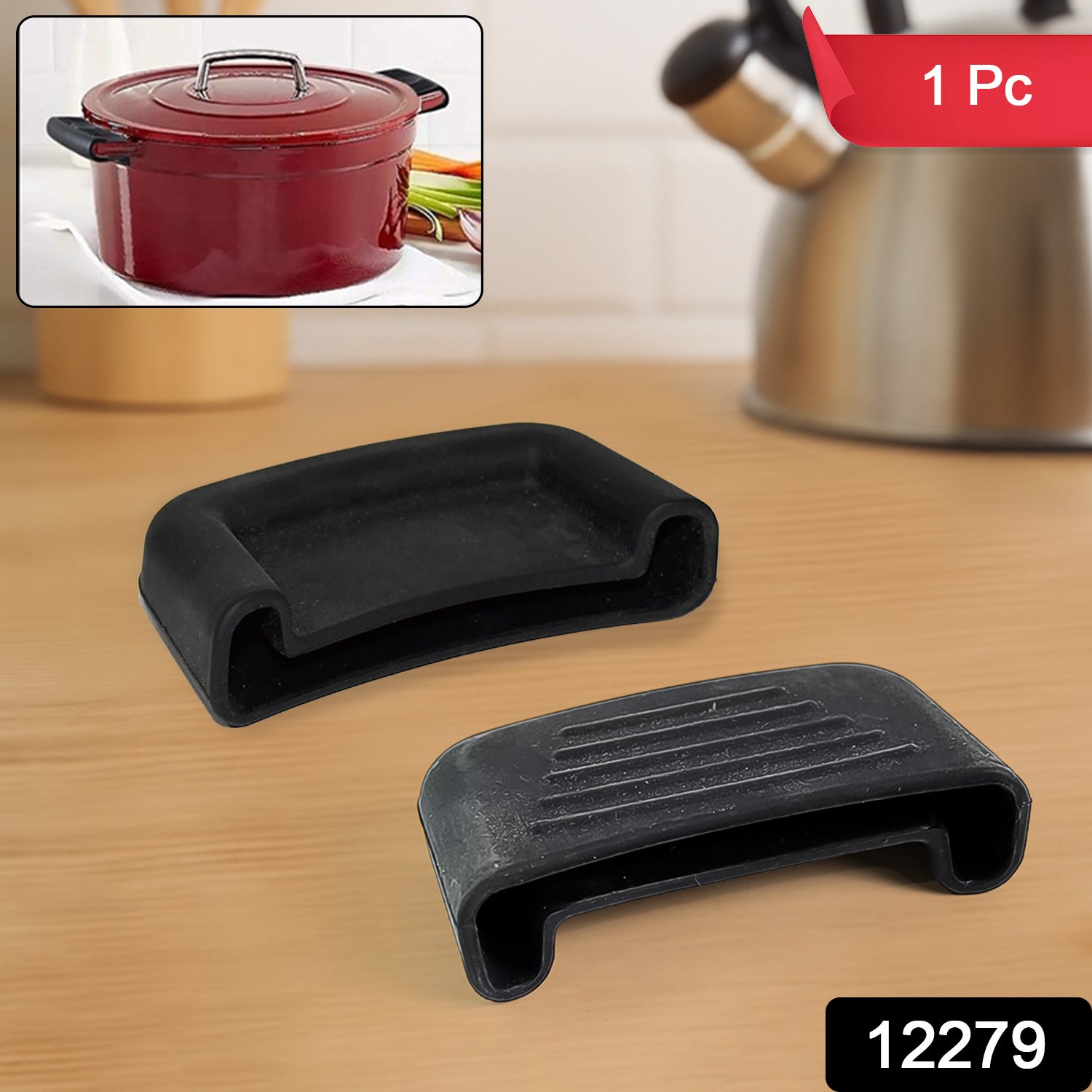 Premium Silicone Heat Resistant Pot Handle Cover For Cookware (1 Pc) Premium Silicone Heat Resistant Pot Handle Cover For Cookware (1 Pc)